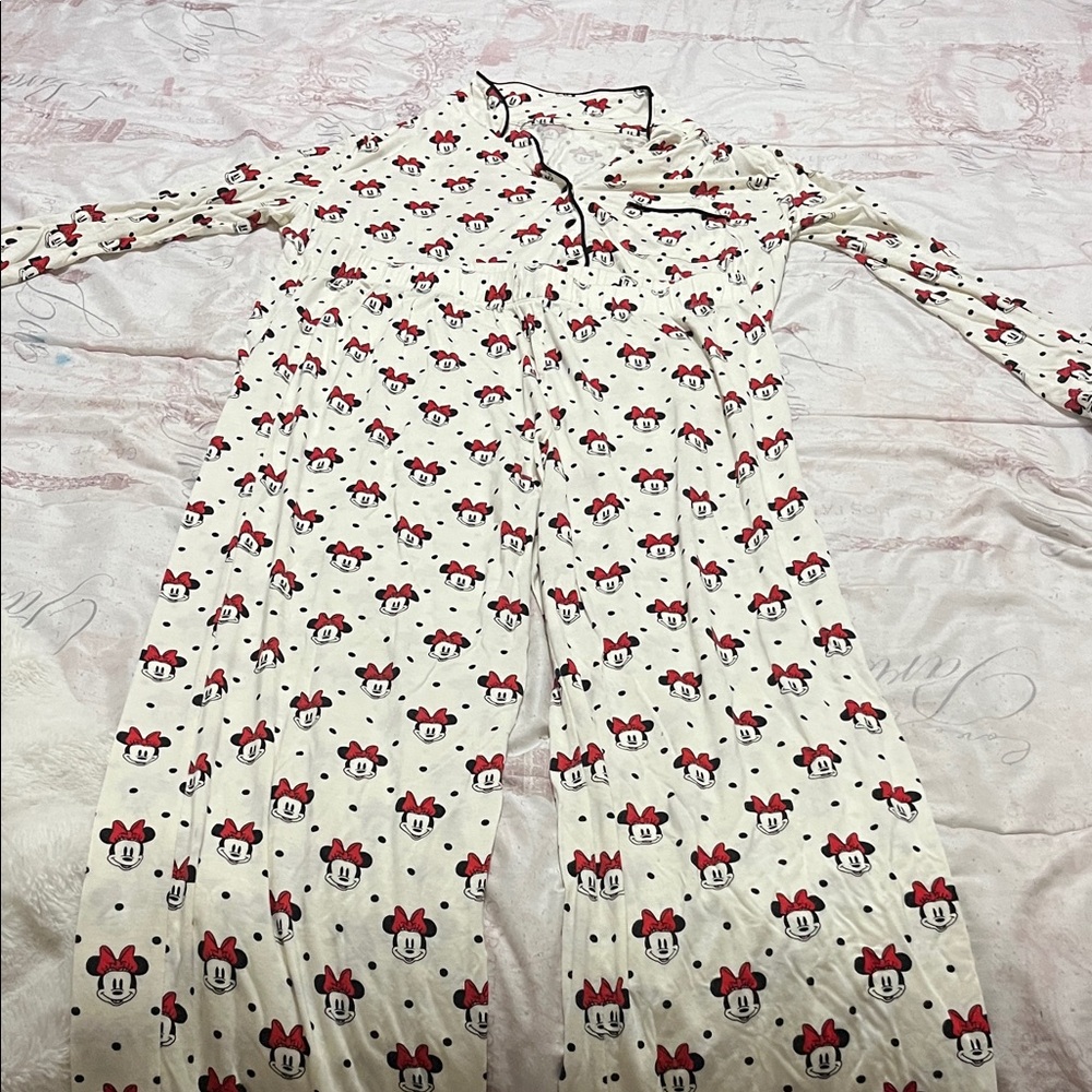 Disney Minnie Mouse Pajama Set - Red and White